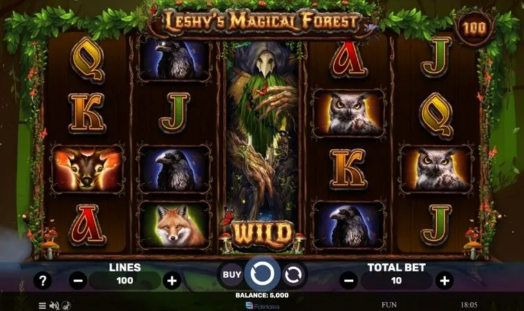 Giao diện chơi Nổ Hũ Rừng Xanh FUN88